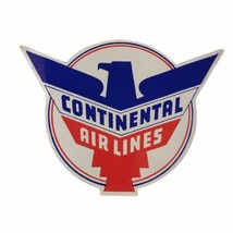 Vintage Mid Century 1950s Continental Airlines Air Luggage Label Travel ... - $23.34