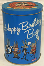 1989 Happy Birthday Bugs Jelly bean Tin  Tin Made In England - $17.70