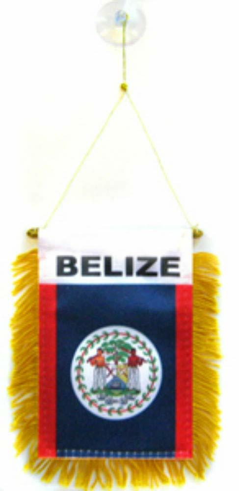 K&#39;s Novelties Belize Mini Flag 4&quot;x6&quot; Window Banner w/Suction Cup - $2.88