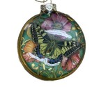 Kurt S Adler Butterfly Domed Glass Ornament One Ornament 3.5 inch nwt - $11.73