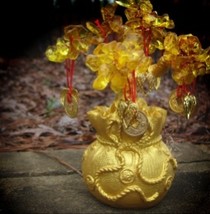 Angelic Golden Money Miracle Tree of Positive Blessings  - £77.87 GBP