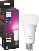 Philips Hue White & Color Ambiance 100W A21 LED Smart Bulb - £83.33 GBP