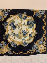 Vintage with tags Scarf LIZ CLAIBORNE Fun Blue and Gold Scarf, 31&quot; Square - £23.22 GBP