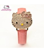 Hello Kitty Watch Clam Shell Dial Luxury Crystal - £9.37 GBP