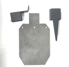 AR500 2/3 IDPA 1/2”X 12”X 20” Silhouette Steel Target Mount Stand Combo Bundle - £80.64 GBP