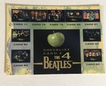 The Beatles Trading Card 1996 John Lennon Paul McCartney Checklists 4 - £1.57 GBP