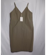 Everlane Dress Women&#39;s 12 Olive Shift Slip Midi Minimalist Classiccore NWT - $38.61