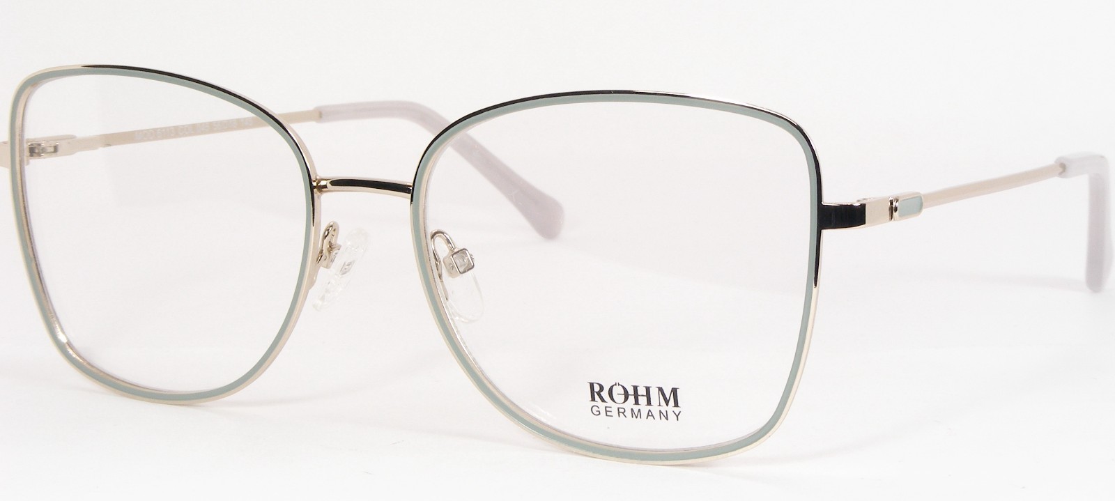 Röhm Germany 6113 045 Sage Green /Pale Gold UNIQUE EYEGLASSES ROHM 56-18... - $69.30