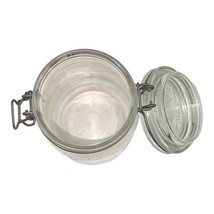 Le Parfait Super Jar 7" Tall Wire Bail Glass Canister France 3.5" Base Vtg Quart image 6