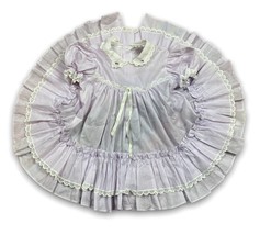 Vintage Bryan Toddler girl lace Circle dress 3T Purple Flower Made In USA - £19.78 GBP