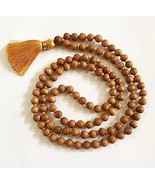 White Sandalwood Mala For Men &amp; Women Mantra Chanting Roseray Beads Jaap... - $84.52 CAD