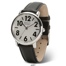 The Gentleman&#39;s Easy Read Leather Wristband Watch - £37.23 GBP