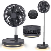 10 Inch Oscillating Fan, Battery Operated Fan Adjustable Height, Usb Rechargeabl - £65.11 GBP
