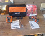 Ridgid 12v 3/8&quot; Drill R82005, 2.0 Battery, Chgr, 23 piece Accs. set &amp; So... - $129.72