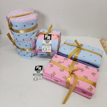 Lot 9 Fat Qtrs 2 Jelly Rolls Cotton Fabric Pink Blue Gold Quilting Sewing Craft - £25.51 GBP