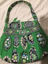 VERA BRADLEY HANNAH Hand BAG, IN CUPCAKE GREEN Black Purse CUTE - £12.28 GBP