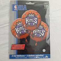 NBA Sacramento Kings Foil Balloons basketball party sports fan Three Pack - £7.79 GBP