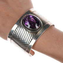 7&quot; Danny Delgarito Navajo for Carol Felley Sterling and amethyst bracelet - $613.31