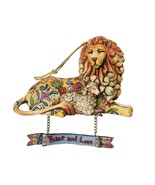 Jim Shore Lion and Lamb Peace Love Hanging Ornament Heartwood Creek Enes... - £15.52 GBP