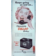 Delco Battery Keeps Going On And On Magazine Print Article Advertisement... - £4.71 GBP