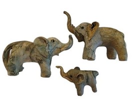 Vintage 3 Crushed Oyster Shell ELEPHANT Sculpture HANDMADE Folk Art Phil... - $274.54 MXN