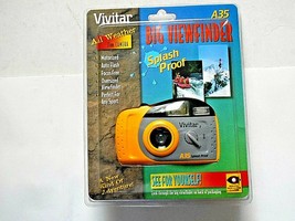Vivitar Big Viewfinder All Weather No. A35 35 mm film Camera w/built in ... - $24.74