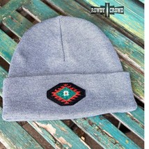 Alvarado Aztec Embroidered Grey Beanie - $19.80