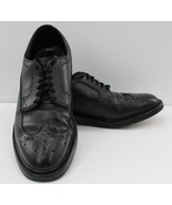 Hanover LB Sheppard Signatures Black All Leather Wingtips Mens SZ 11 1/2... - £70.81 GBP