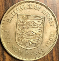 1968 Bailiwick Of Jersey 5 New Pence - £1.21 GBP