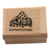 Stampin Up Rubber Stamp Easter Eggs Cluster Tiny Polka Dot Card Making Spring  - £2.23 GBP