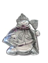 Vintage Lenox Yuletide Metal Serveware Snowman Tray Nut Candy Dish Chris... - $258.67 MXN