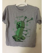 New Mine Craft Creeper Boys XS T-Shirt - $233.13 MXN