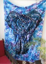 Elephant print Tapestry Twin Indian Decorative Wall Hanging Hippie Mandala Decor - £11.12 GBP