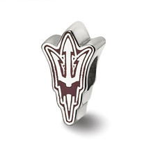 SS Arizona State University Pitchfork Enameled Logo Bead - £54.23 GBP