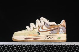 Custom Nike Air Force 1 “Milk Coffee Bear” | Premium Hand Painted Sneake... - $178.00