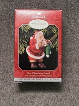 1998 New Christmas Friend Hallmark Ornament Santa and Puppy - £4.67 GBP