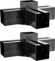 Pergola Brackets, Strong Steel 4 Way Right Angle Corner Bracket With Screws For - £82.91 GBP