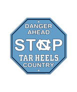 North Carolina Tar Heels Danger Ahead Plastic Stop Sign - NCAA - £11.48 GBP