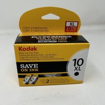 Kodak 10 XL 2 Pack Black Ink Cartridges New In Box 2 X 770 NEW Sealed - $26.72