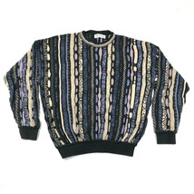 Vintage St Croix Pullover Sweater Jumper Mens M Striped Biggie Cosby Blu... - £80.87 GBP