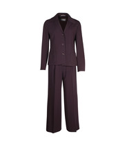 Max Mara Two Piece Suit In Acetate Blend Women Purple Size 8 - $272.65