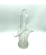 Monticello Crystal Glass Wedding Basket Imperial Glass Company Block Waf... - £18.41 GBP