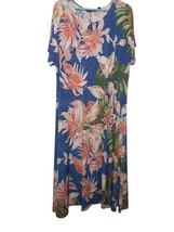 Attitudes by Renee QVC Sz 2XP Blue Orange Tropical Multicolor maxi dress - $402.32 MXN