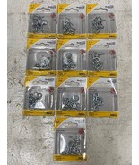 10 Packs of 10 National N118-927 V2012 Screw Eyes #112 1-1/8&quot; (100 Pieces) - $50.27 CAD