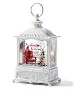 Christmas Memorial Water Lantern with Sentiment Lights Up 8.7&quot; High Loop... - £52.04 GBP