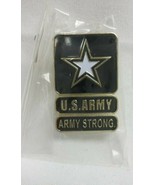 Lot of 2 Pins-U.S. Gold Pin and U.S. Army, Army Strong Pin, New and EUC - $10.79