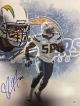 Shawne Merriman signed San Diego Chargers 16x20 Photo #56- Beckett/BAS Witnessed - £47.92 GBP