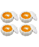 Ebros Ceramic Stoneware White Harvest Pumpkin Bowl With Lid 6&quot;Diameter X... - $106.61 CAD