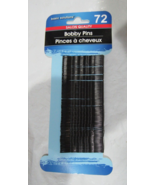 Basic Solutions Salon Quality Black Bobby Pins 72-ct Pack On Card - £7.07 GBP