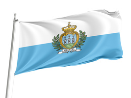 Flag of San Marino, Unique Design Print , Size - 3x5 Ft / 90x150 cm, Mad... - $29.80
